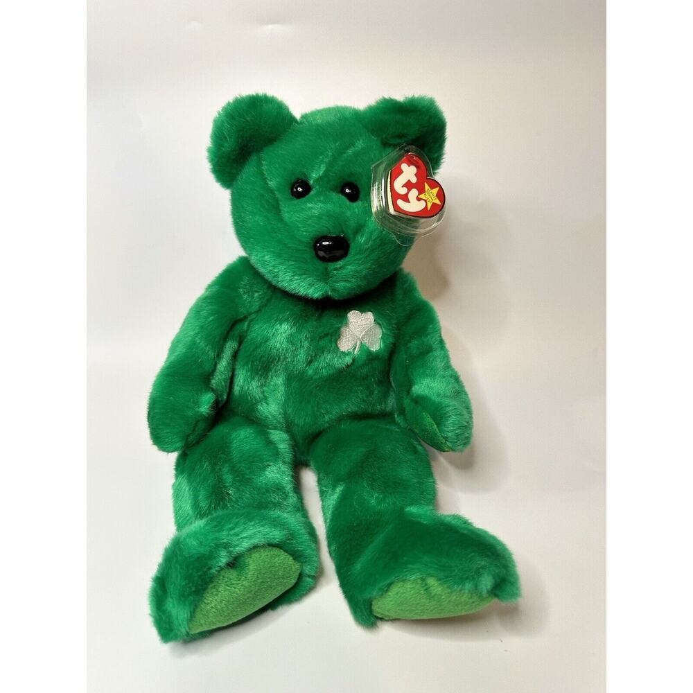 Ty Beanie Buddy Erin -Shamrock - St Patrick's Day 1998 Bear 14”